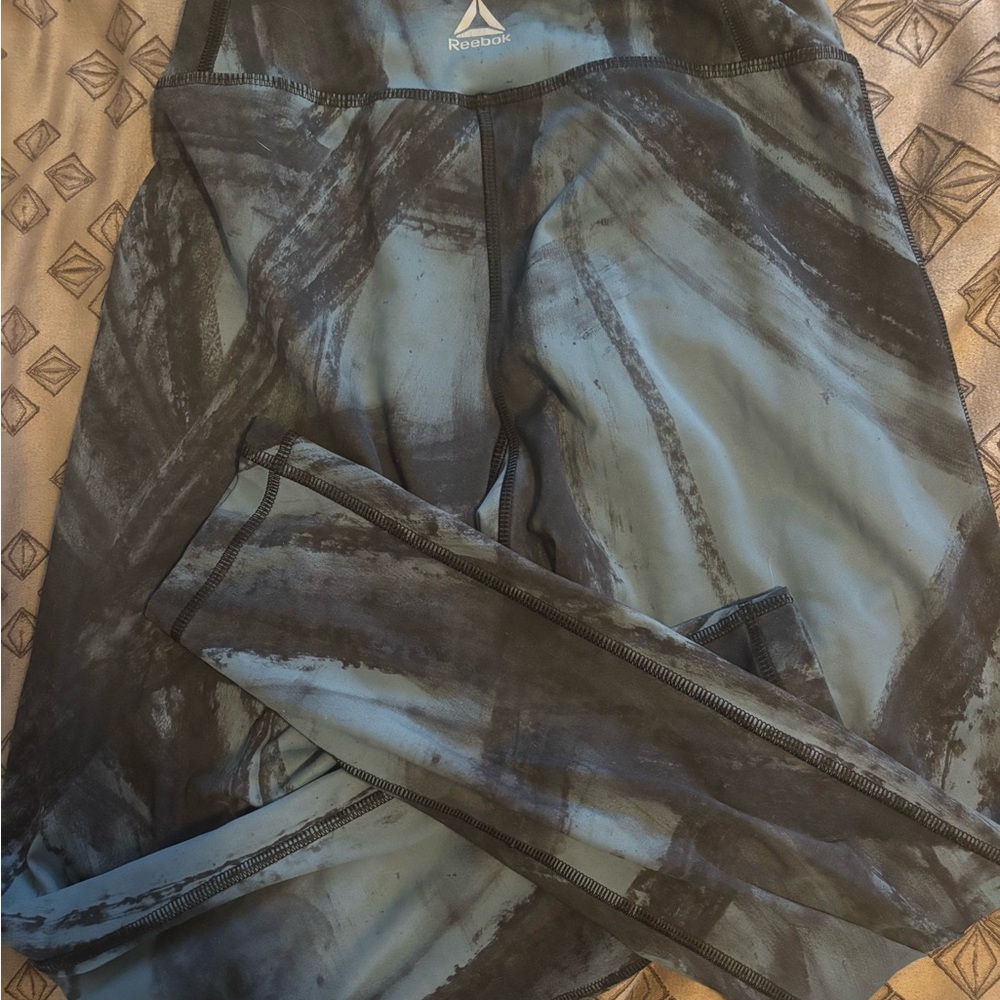 Reebok Speedwick Gray and Black Leggings